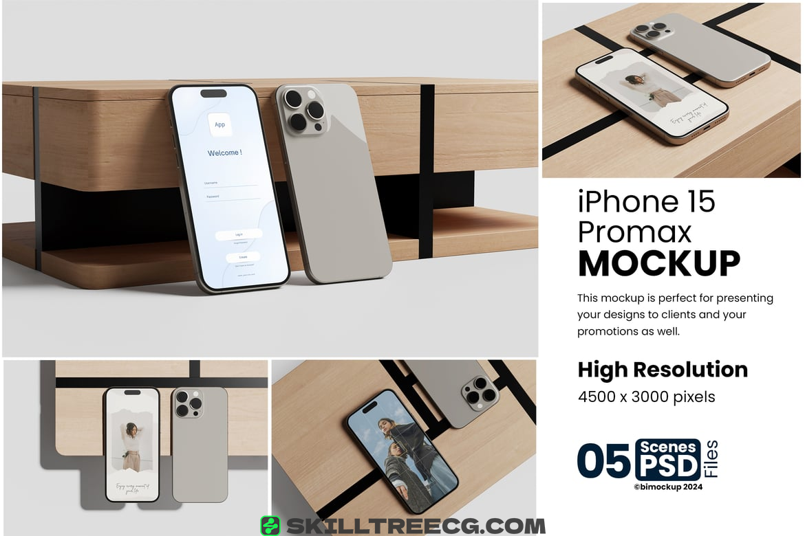 iPhone15 Promax Mockup（177356）-技能树